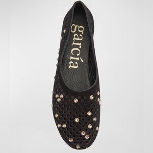 Pedro Garcia Suede Ballerina Flats